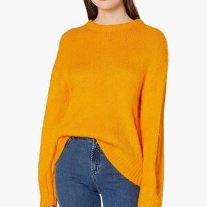 J.O.A. Women's Bright Yellow Oversized Sweater